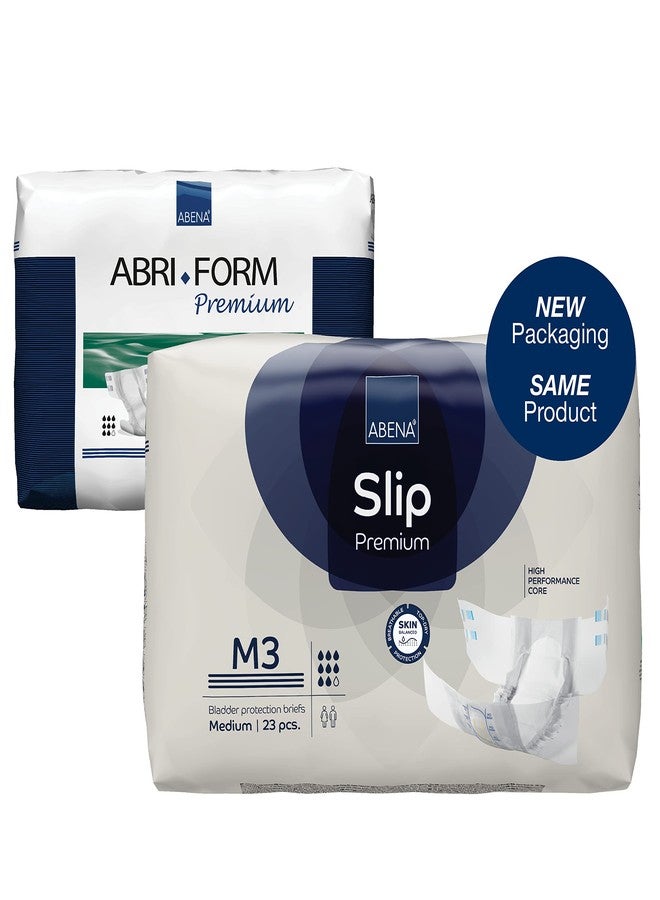 Abena Premium Adult Diapers, Abena Slip Disposable Incontinence Briefs, Heavy Absorbency, Level 3, Medium, 23 Count - Image 3